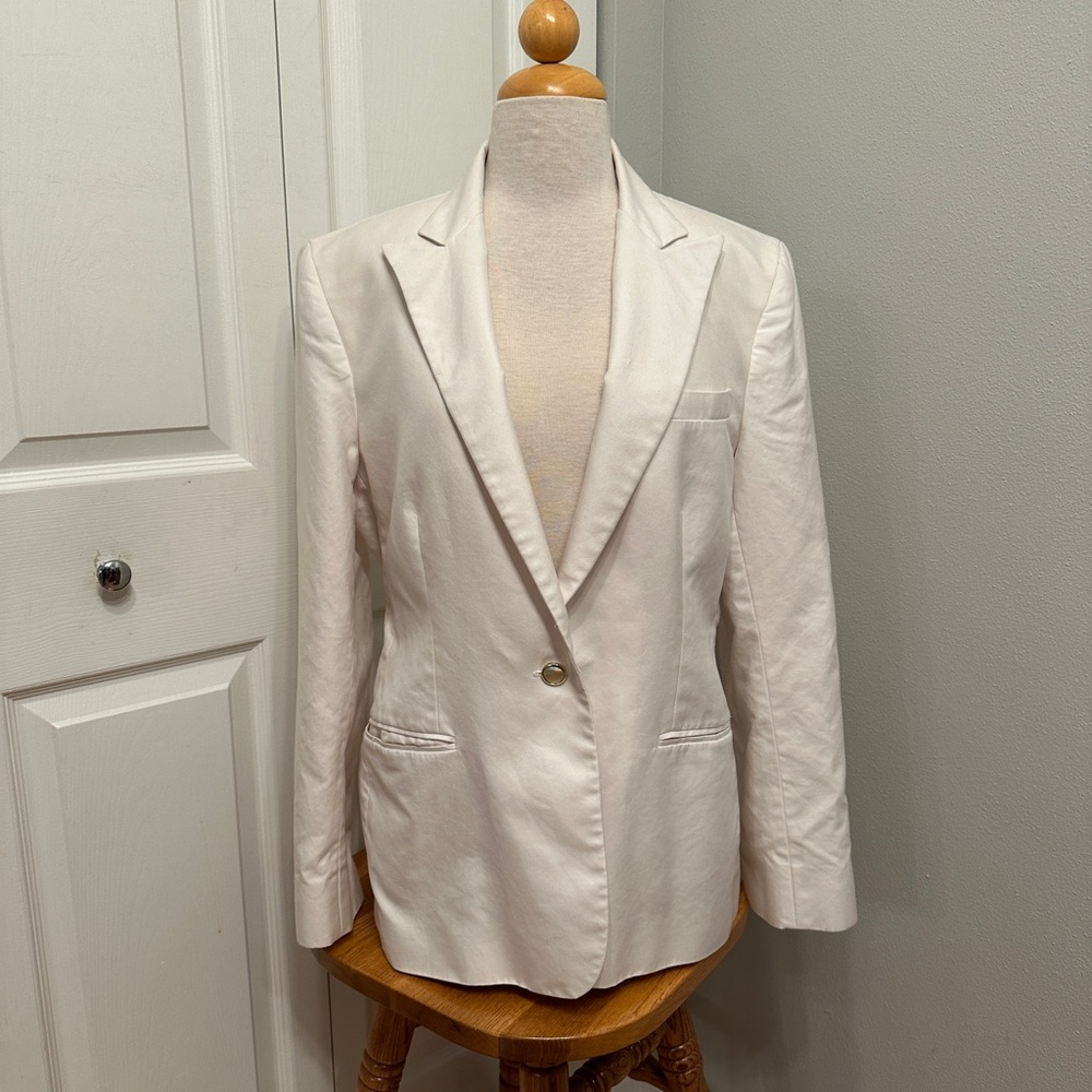 Ralph Lauren White blazer with gold buttons (size 12)